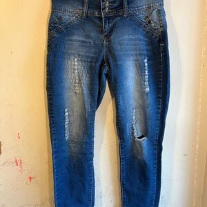Distressed Blue Women's Jeans